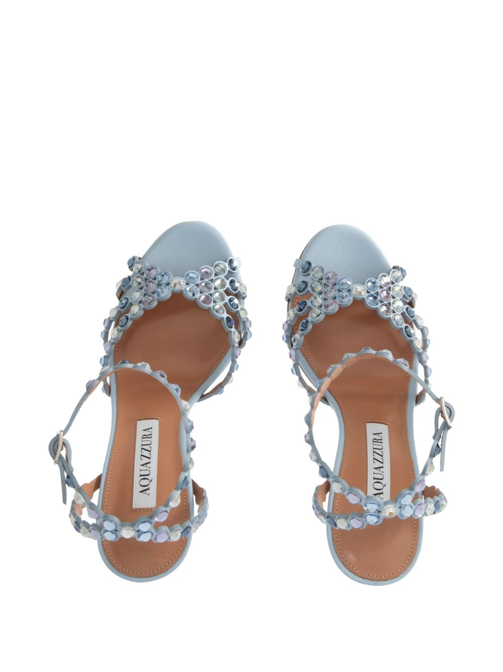 105mm Tequila crystal-embellished sandals - 3