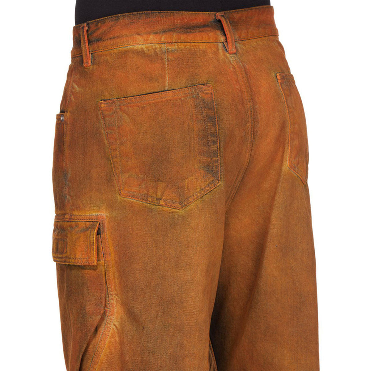 DOUBLE CARGO JEANS (ORANGE) - 3