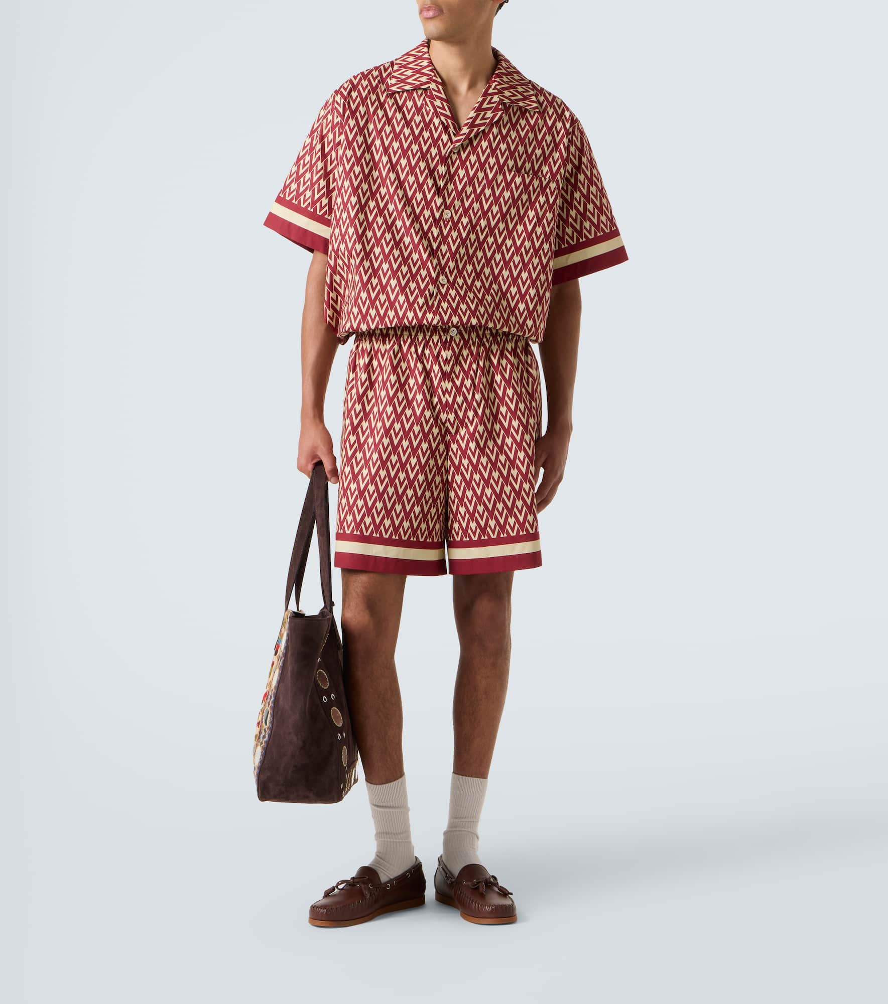 Toute La V cotton poplin Bermuda shorts - 2