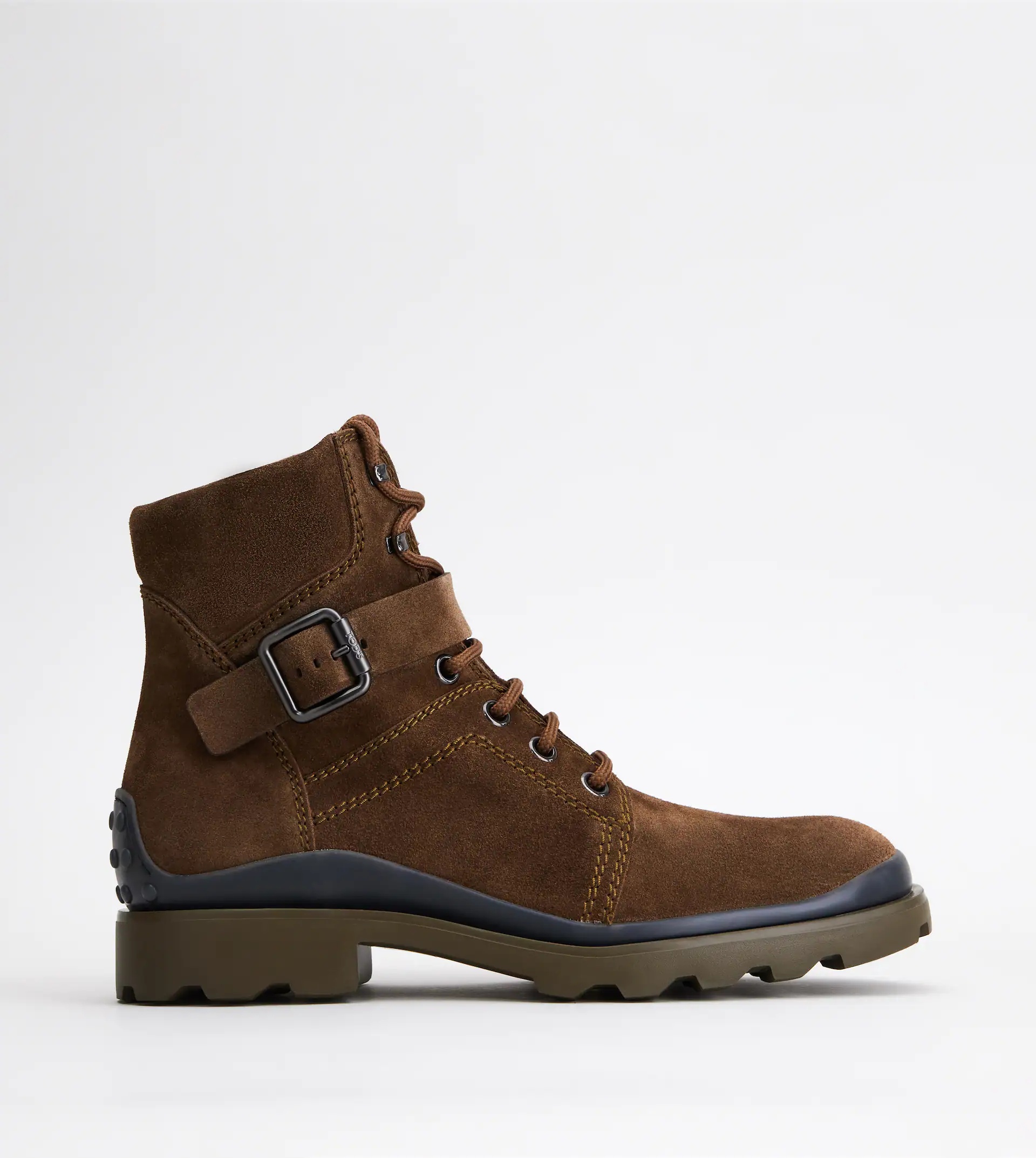 ANKLE BOOTS IN SUEDE - BROWN - 1