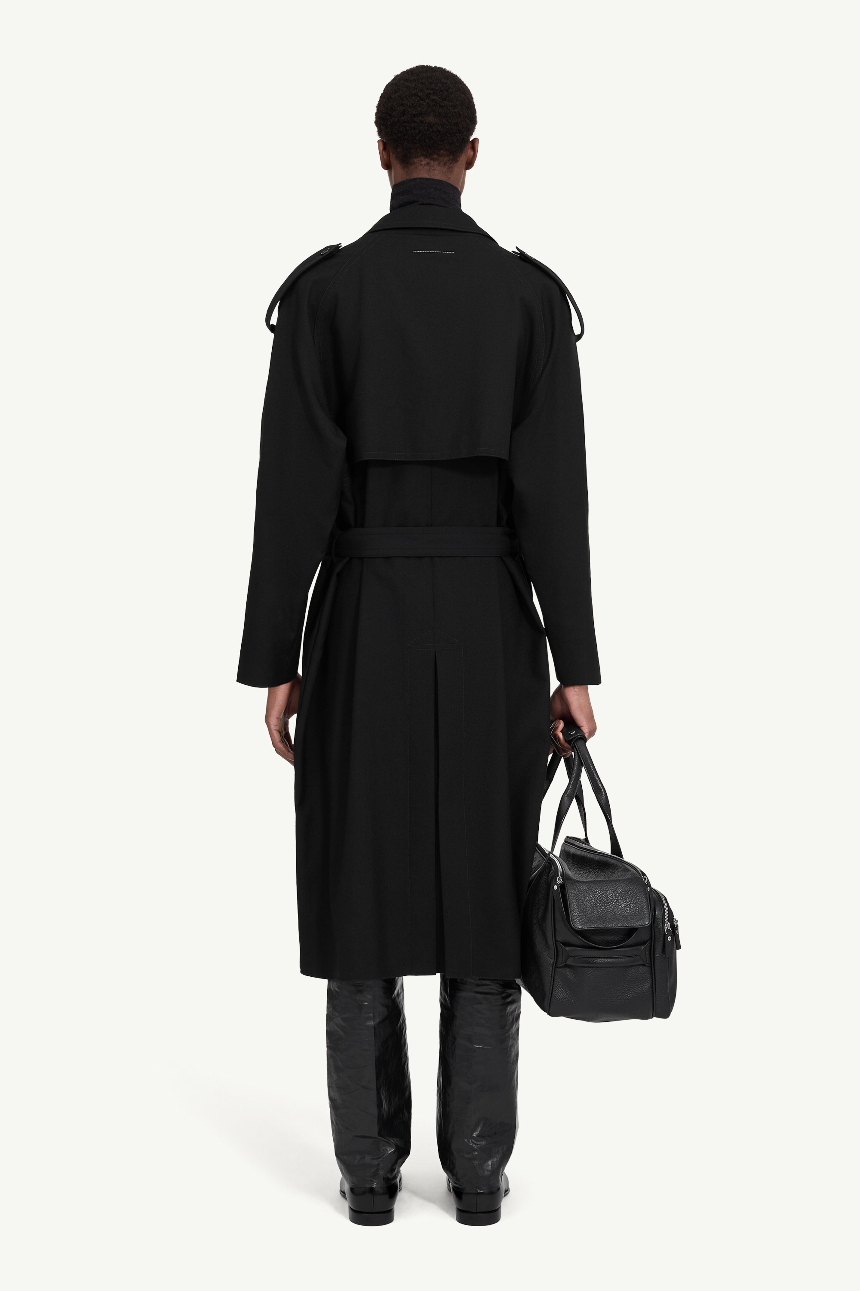 Wool trench coat - 4