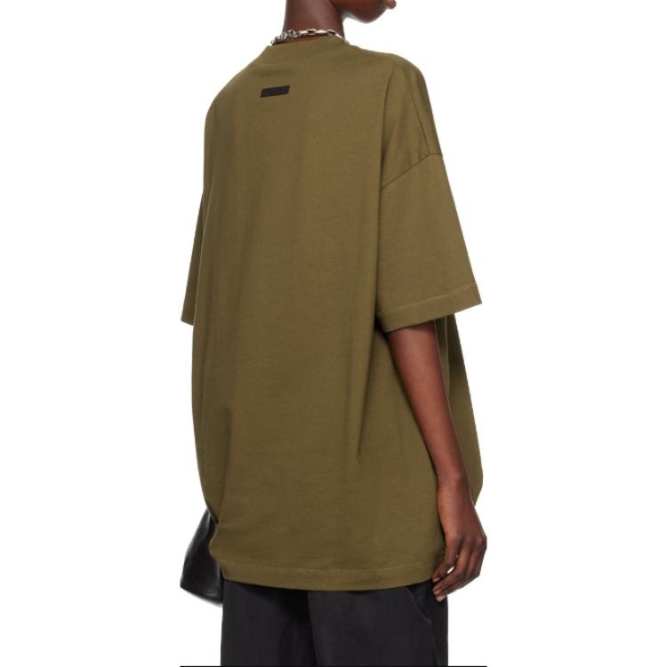 Fear of God Essentials Jersey Crewneck Tee 'Olive' 125BT244194F - 5