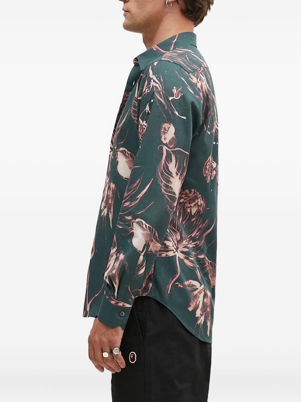floral-print long-sleeved shirt - 2