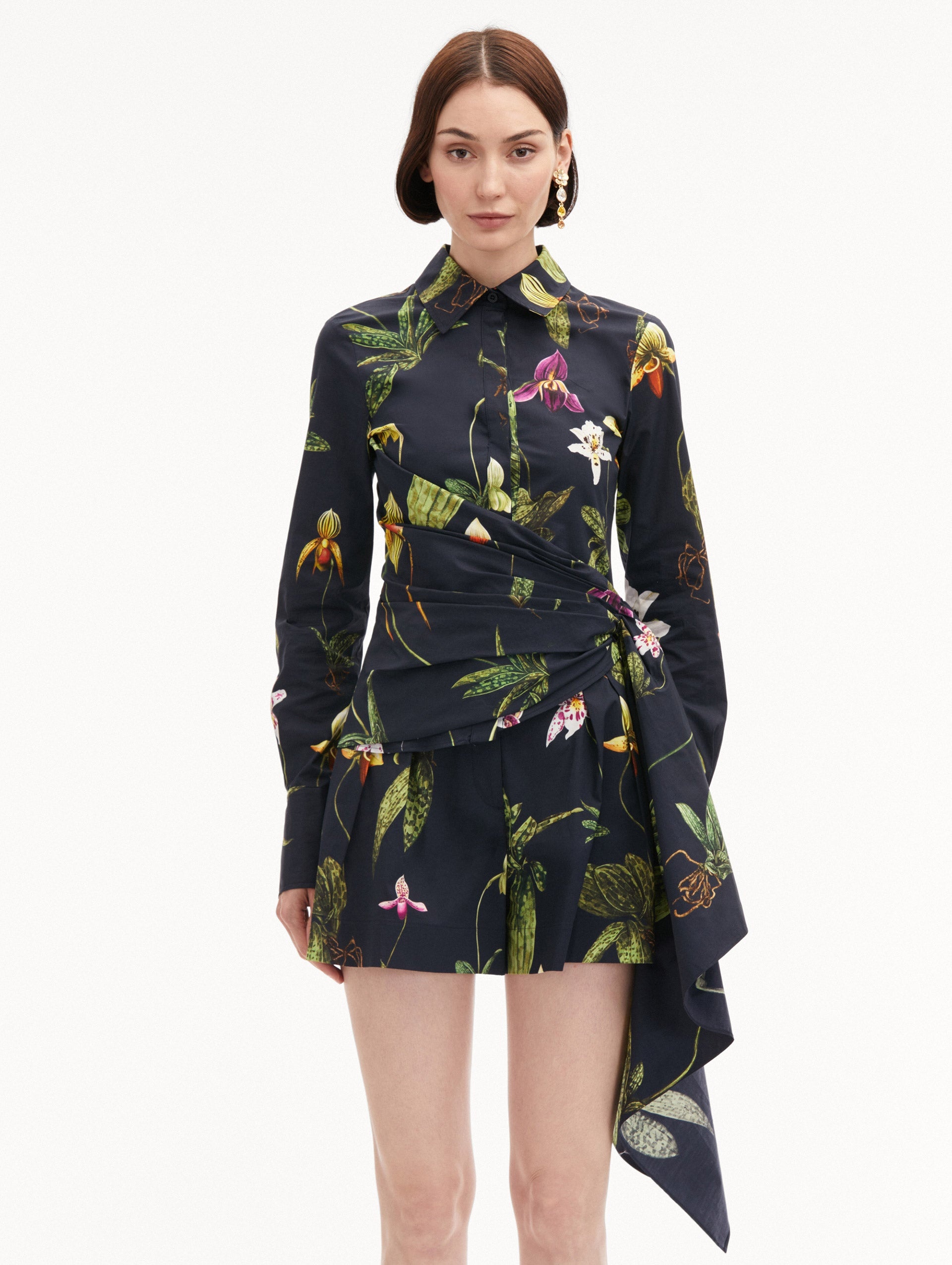 ORCHID COTTON POPLIN BLOUSE - 2