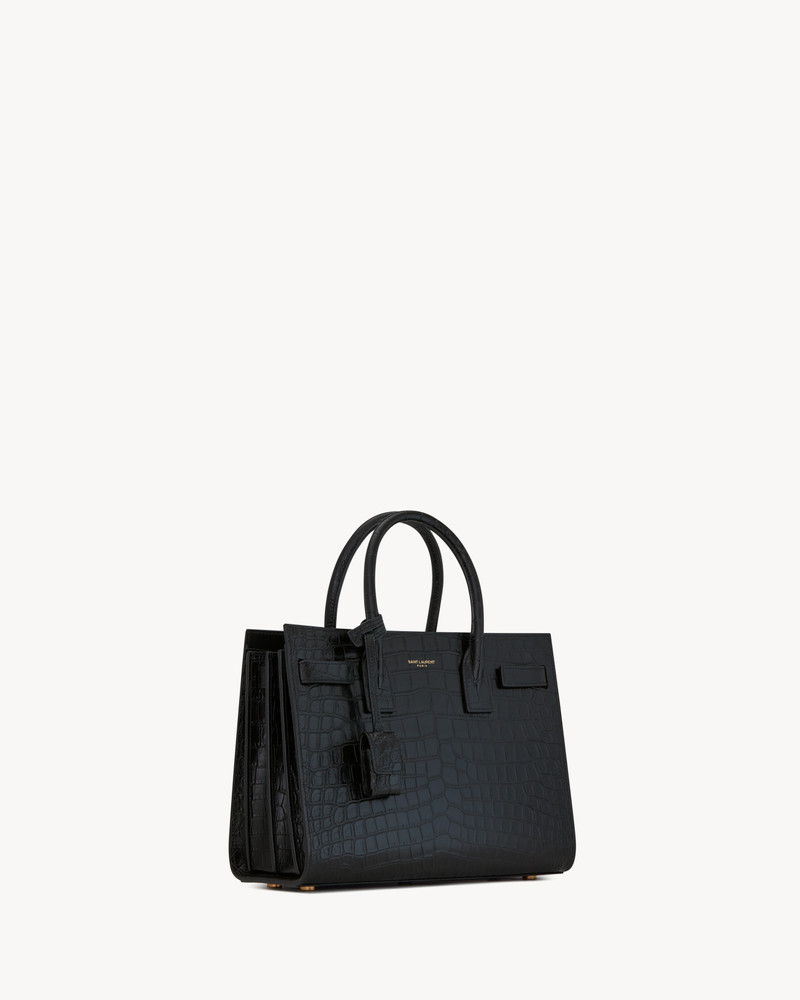 SAC DE JOUR BABY IN MATTE CROCODILE EMBOSSED LEATHER 5