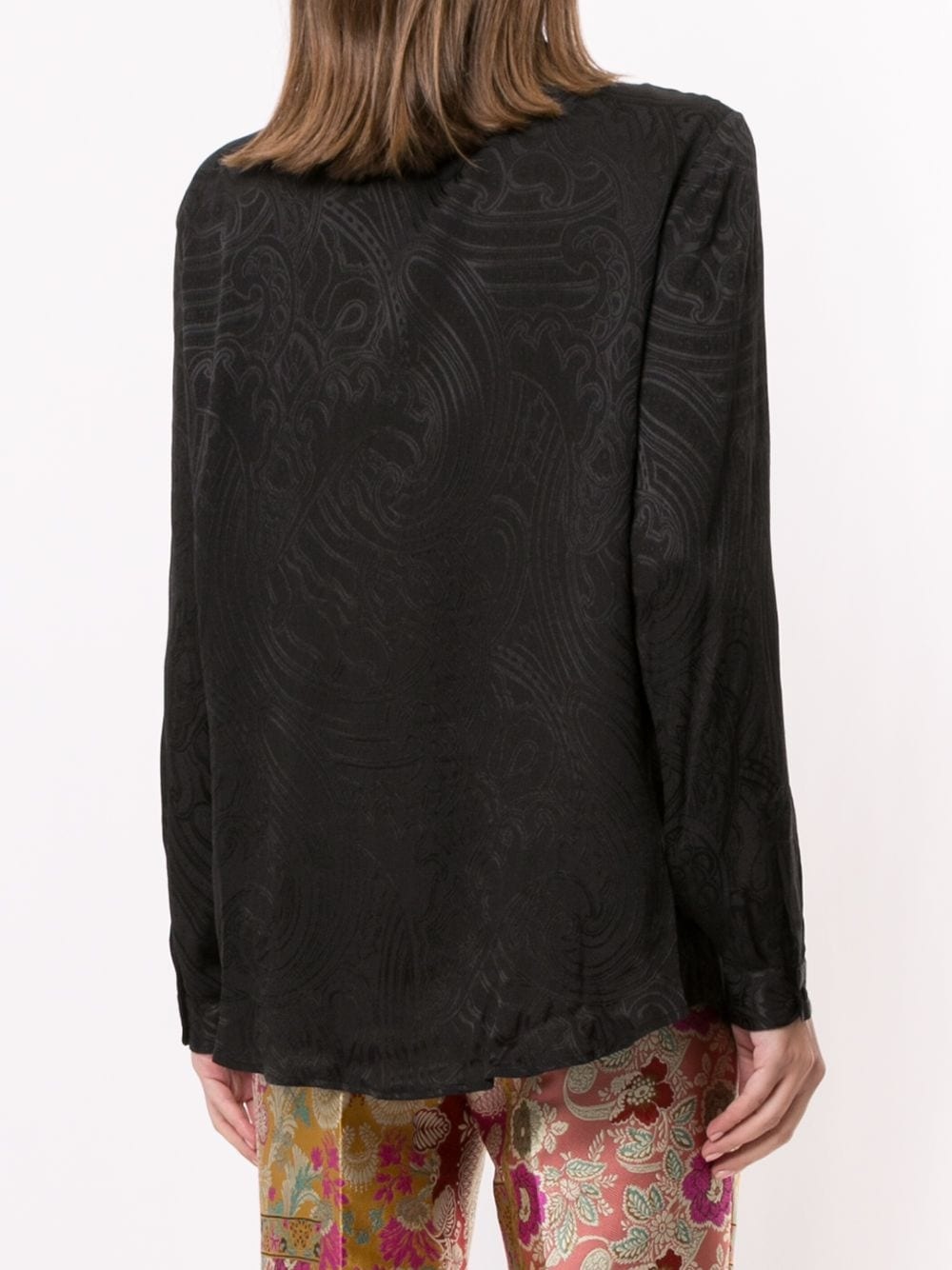 paisley brocade shirt - 4