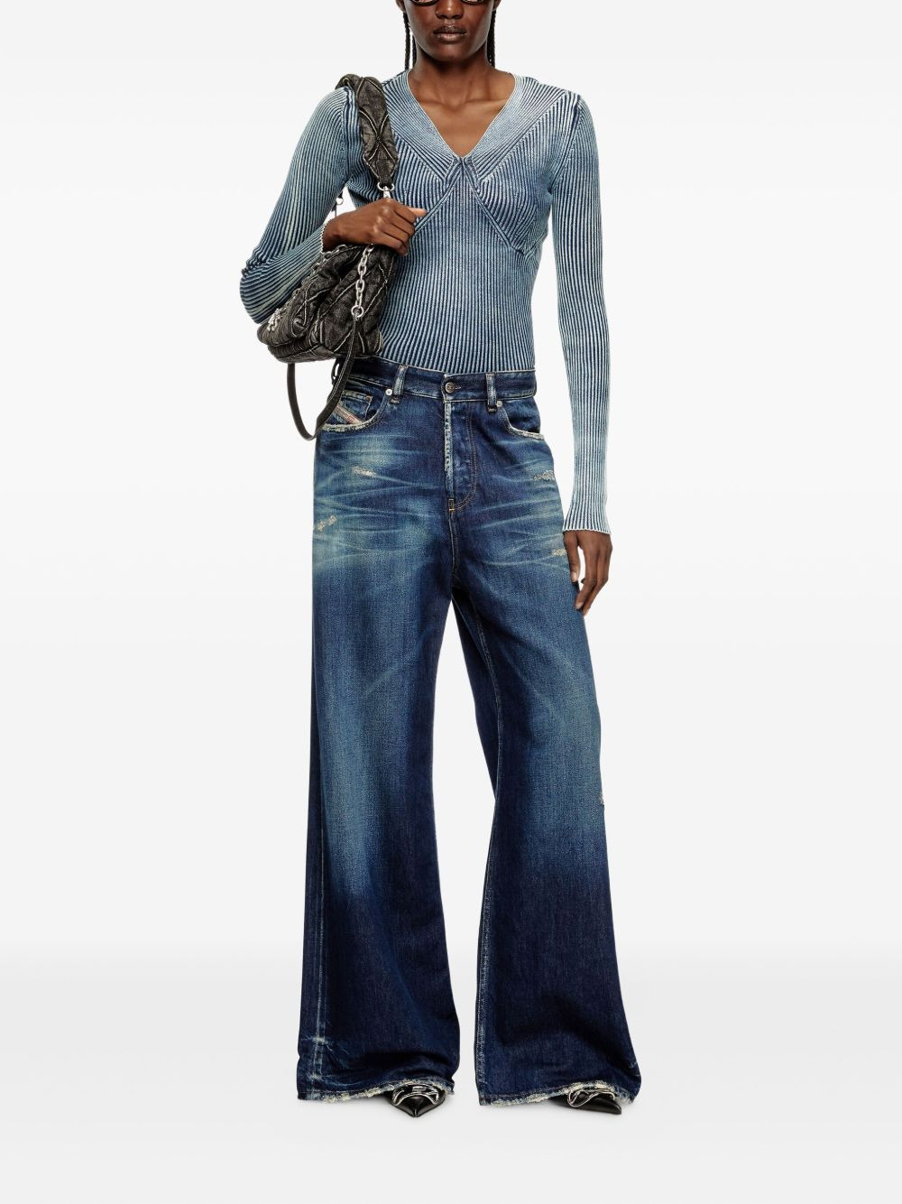 distressed-effect jeans - 2