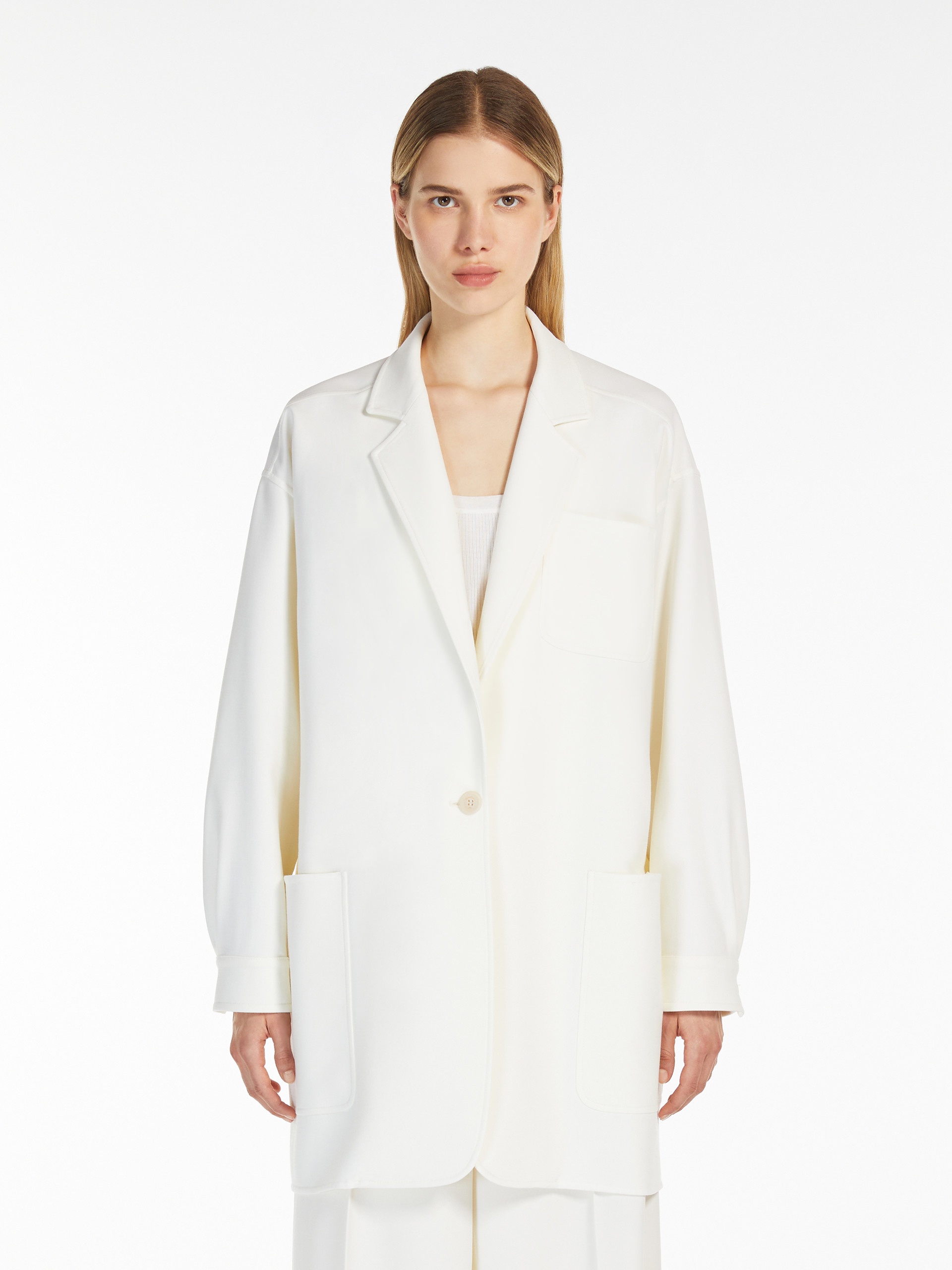 ORLAYA Oversize stretch-wool canvas jacket - 3