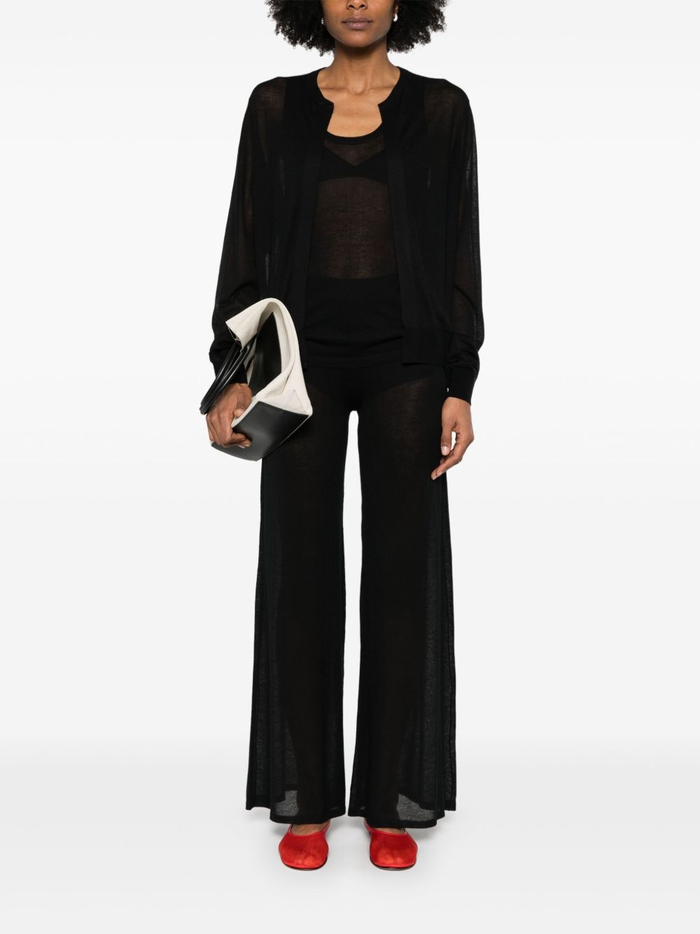 fine-knit cardigan - 2