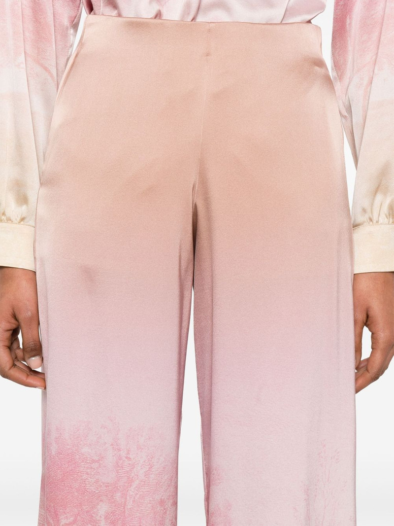 illustration-print trousers 5