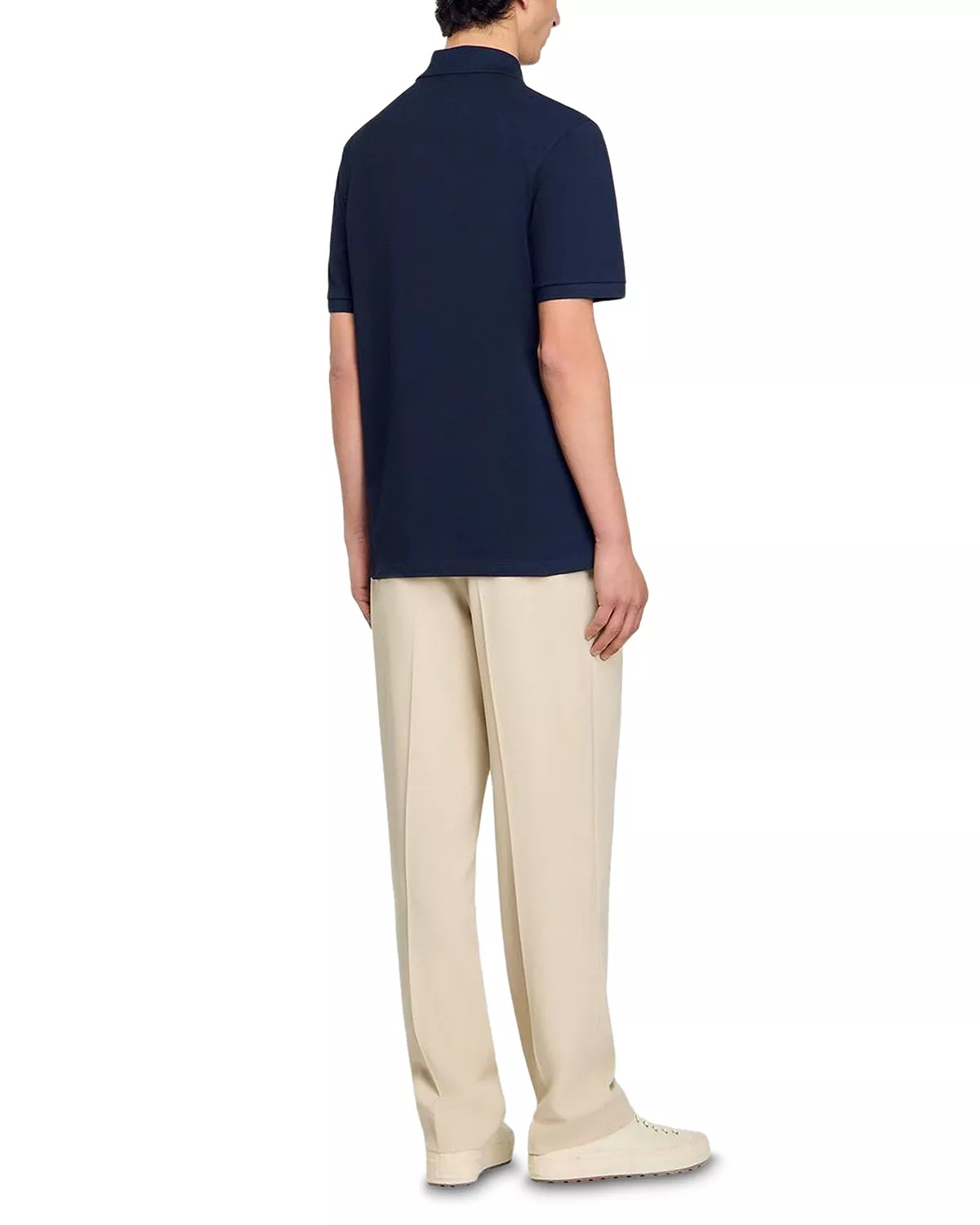 Polo Shirt With Flower Patch - 4