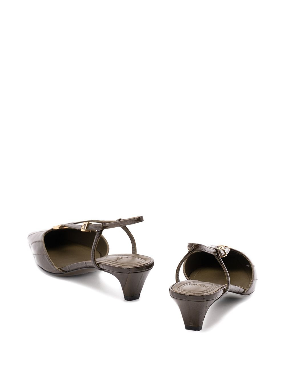 40mm slingback pointed-toe heeled pumps - 3