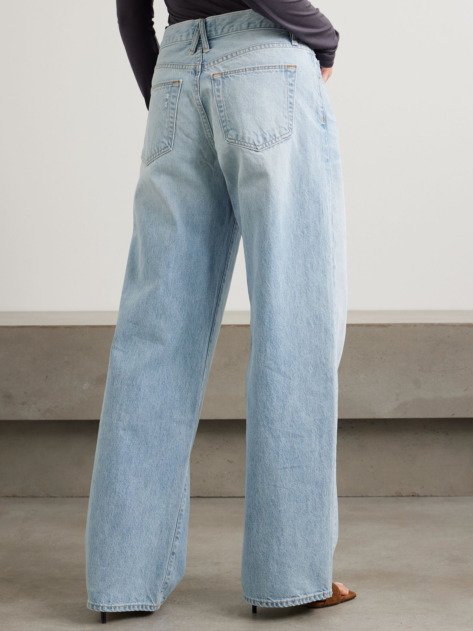 Mica low-rise wide-leg jeans Light denim - 4