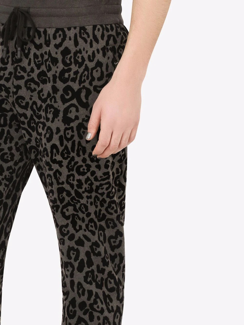 leopard-print track trousers - 5