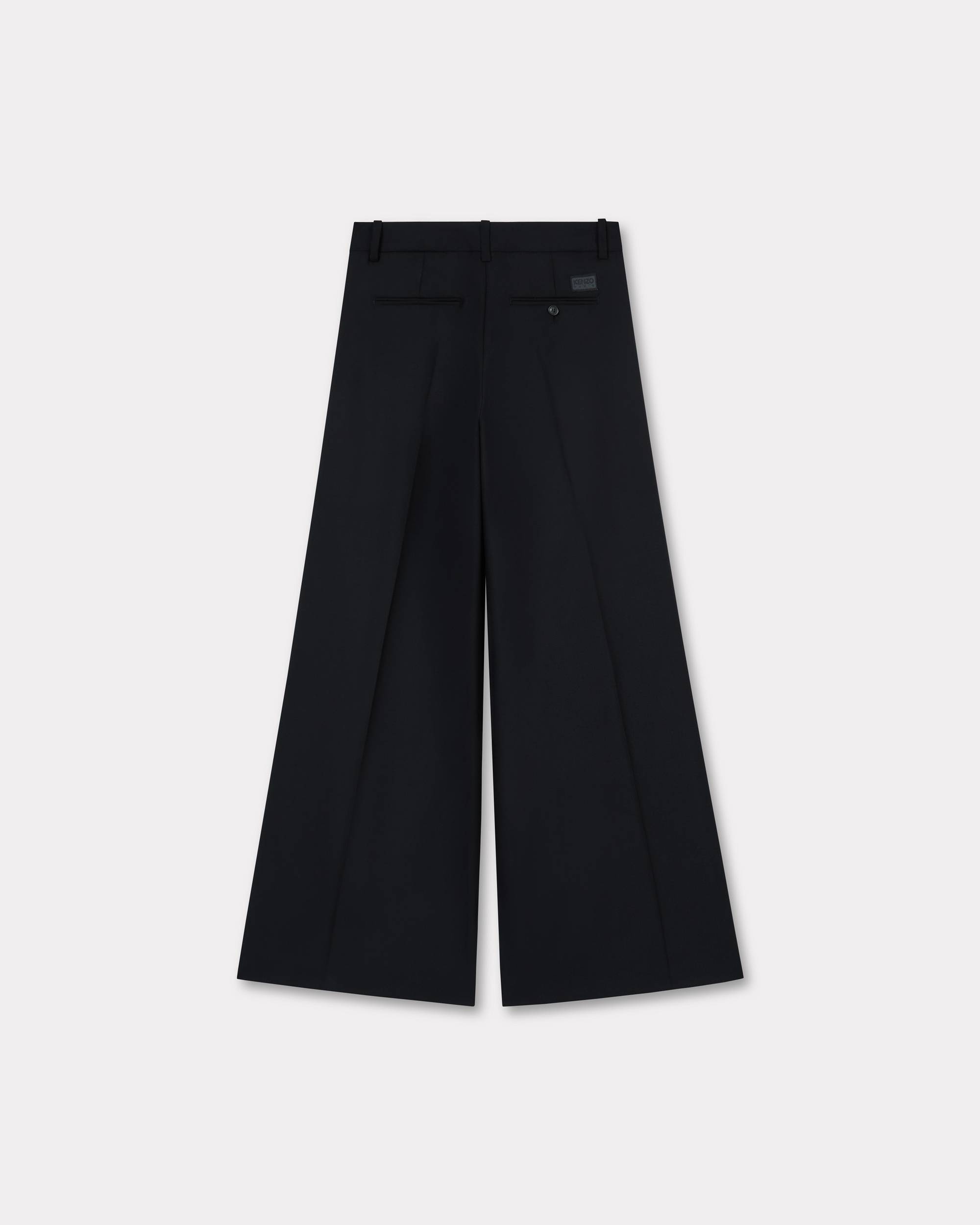 Wide leg pants in virgin wool - 2