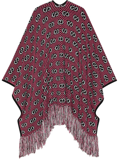 GUCCI GG jacquard poncho  outlook