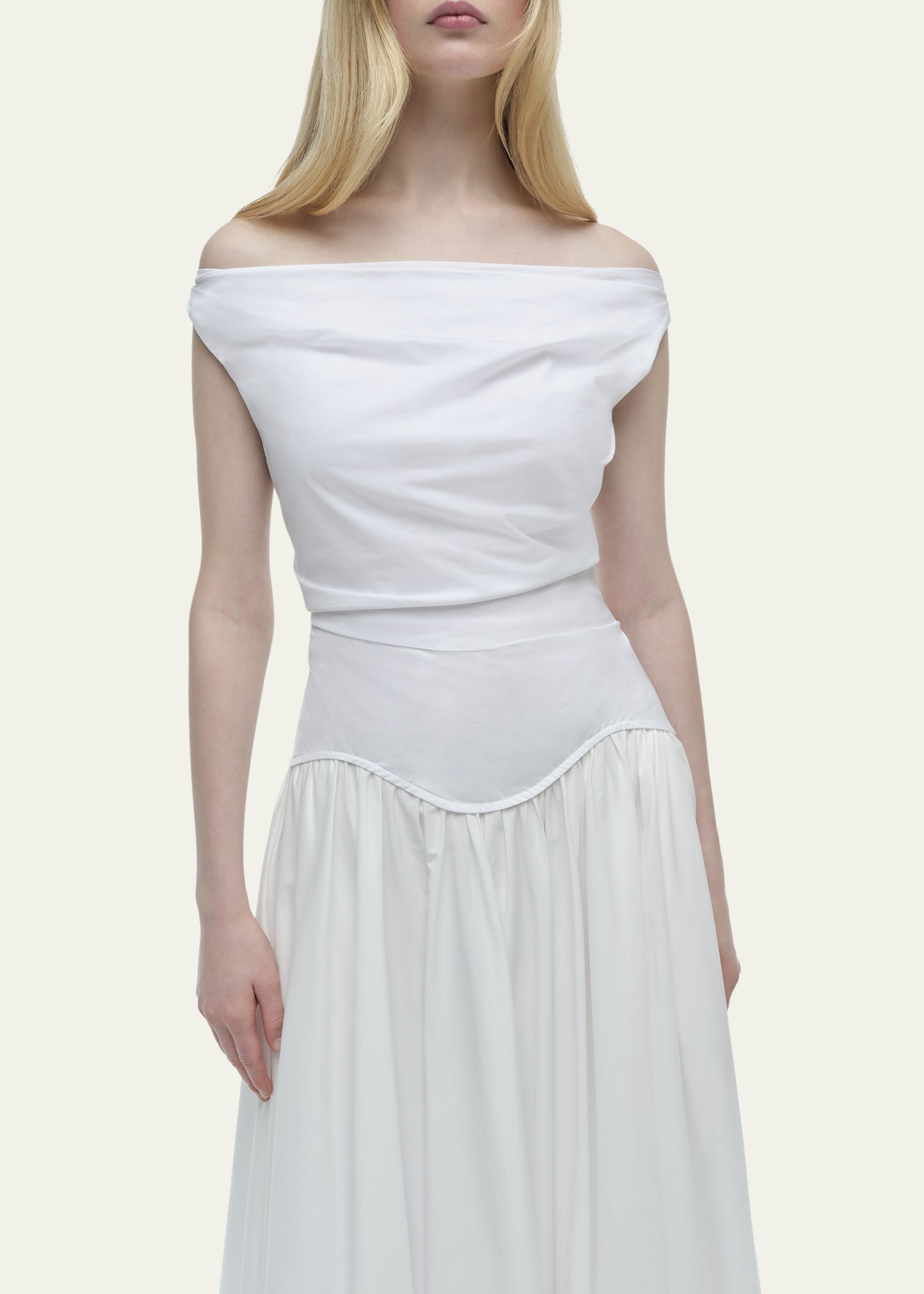 Cersei Drop-Waist Off-The-Shoulder Midi Dress - 5