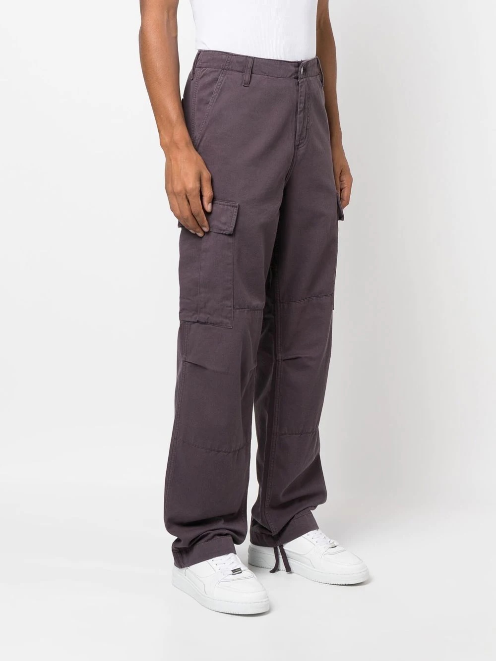 straight-leg cargo trousers - 3