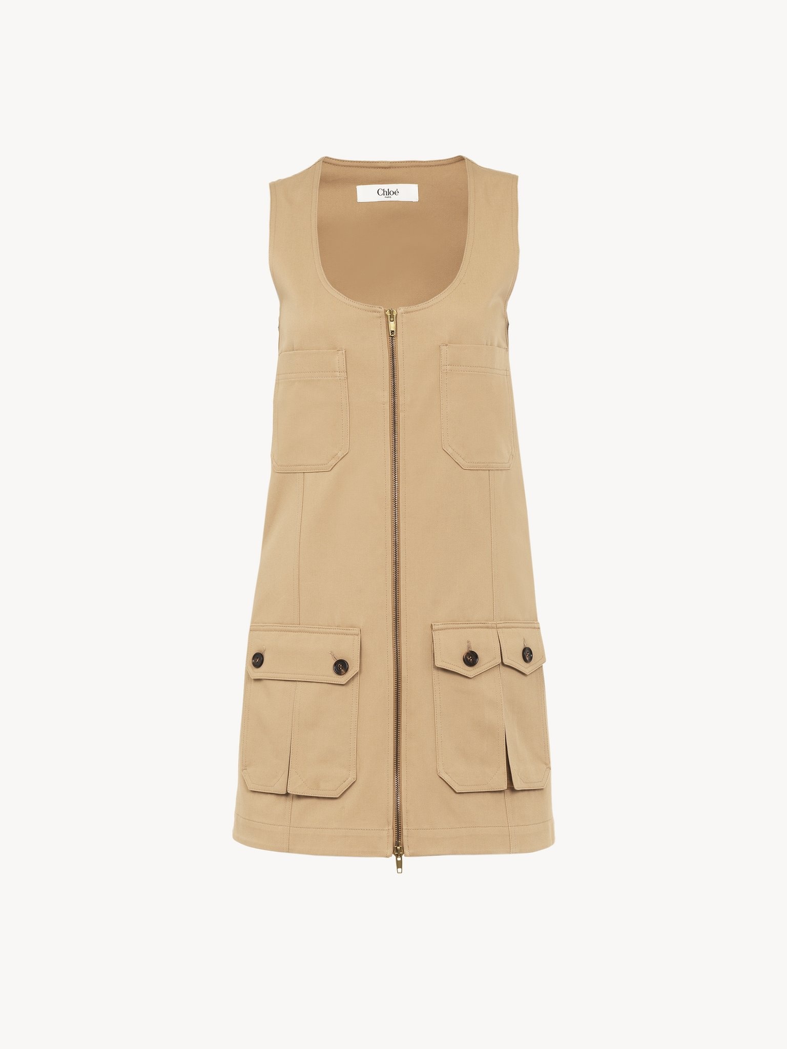 SAHARIENNE DRESS IN COTTON GABARDINE - 2
