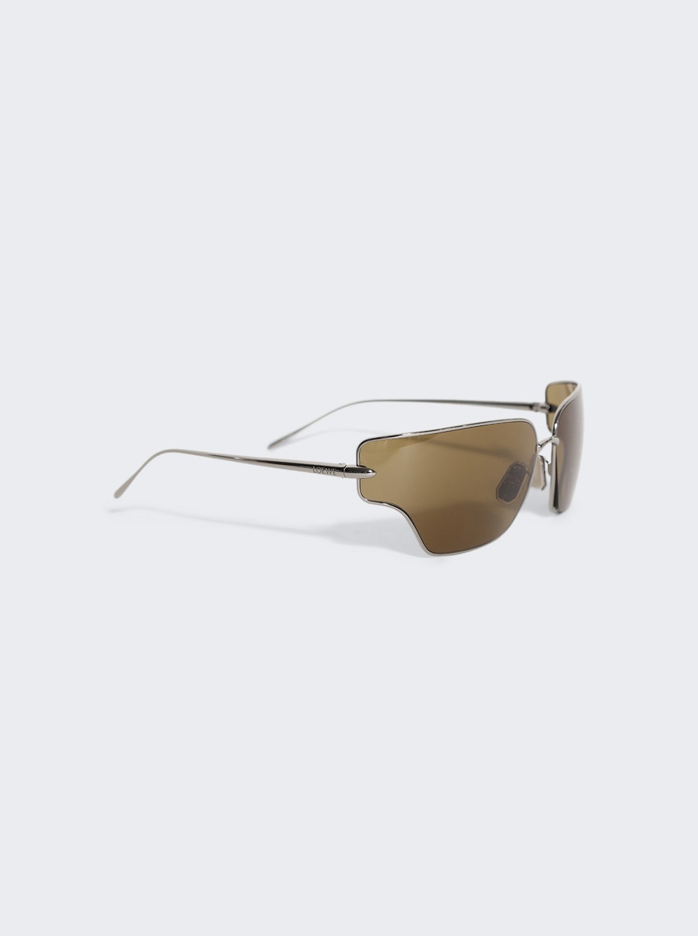 Arch Sunglasses Shiny Light Ruthenium And Green - 4