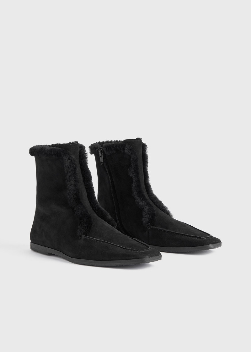 Zipped winter boots black 6