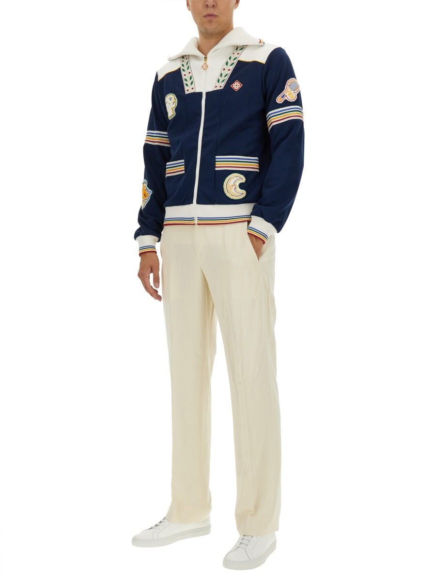 Casablanca Men Zip Sweatshirt. - 2