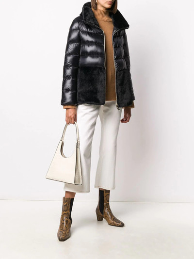 Herno faux-fur detail down-feather jacket outlook