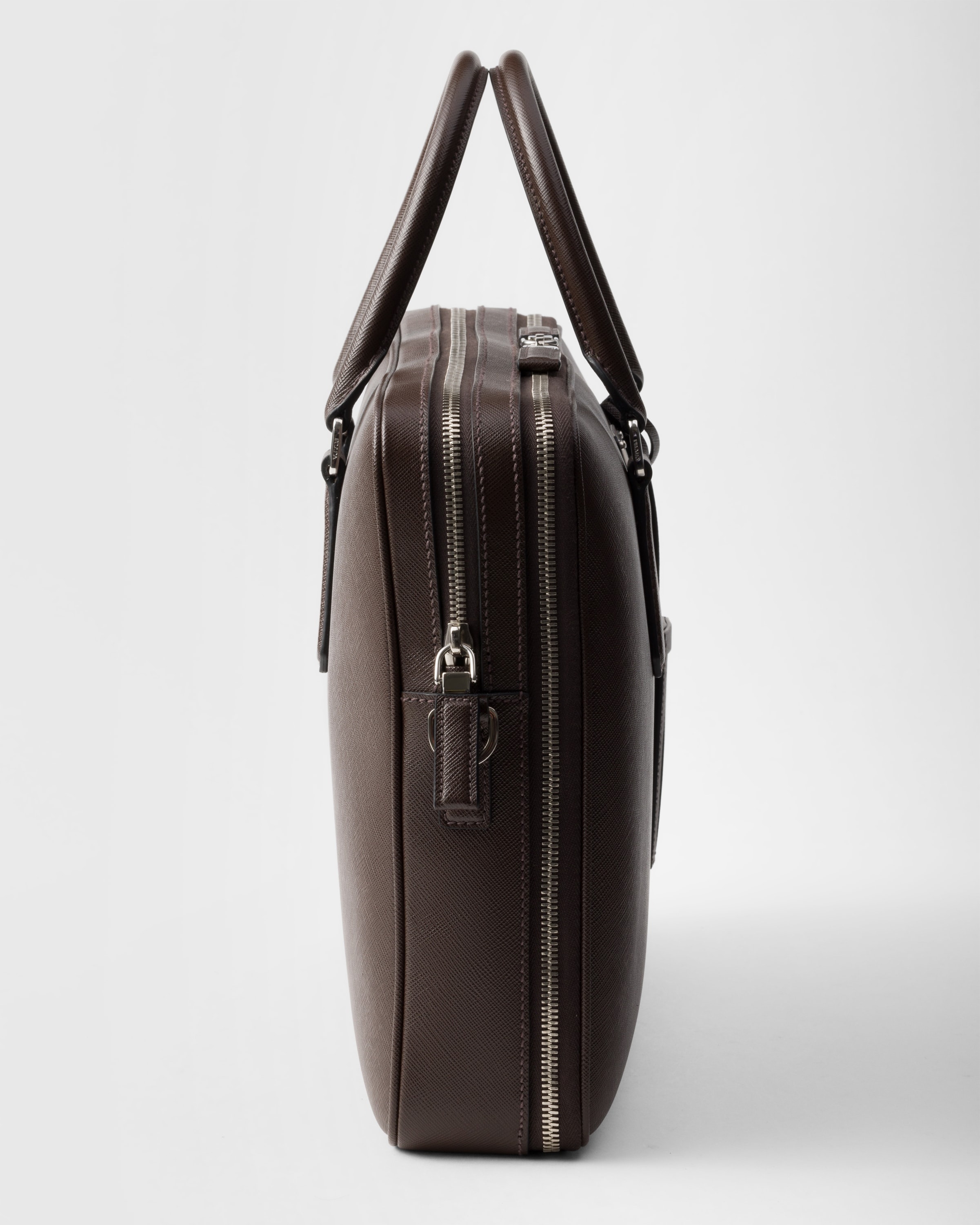 Saffiano leather briefcase - 5