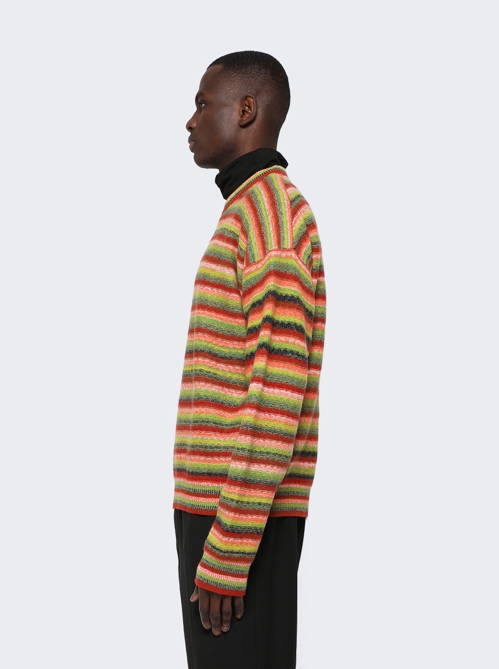 X The Elder Statesman Cashmere and Wool Sweater Multicolor - 4