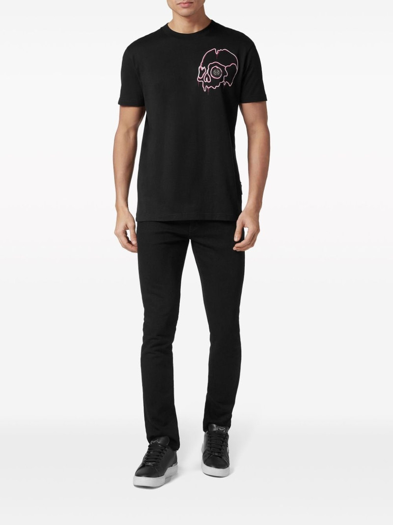 PHILIPP PLEIN Dripping Skull cotton T-shirt outlook