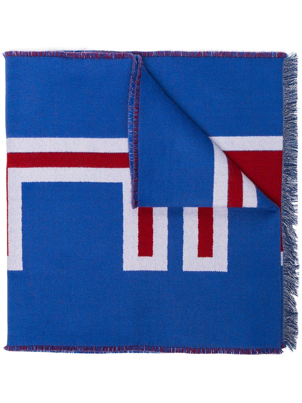 royal blue Heron wool scarf - 1