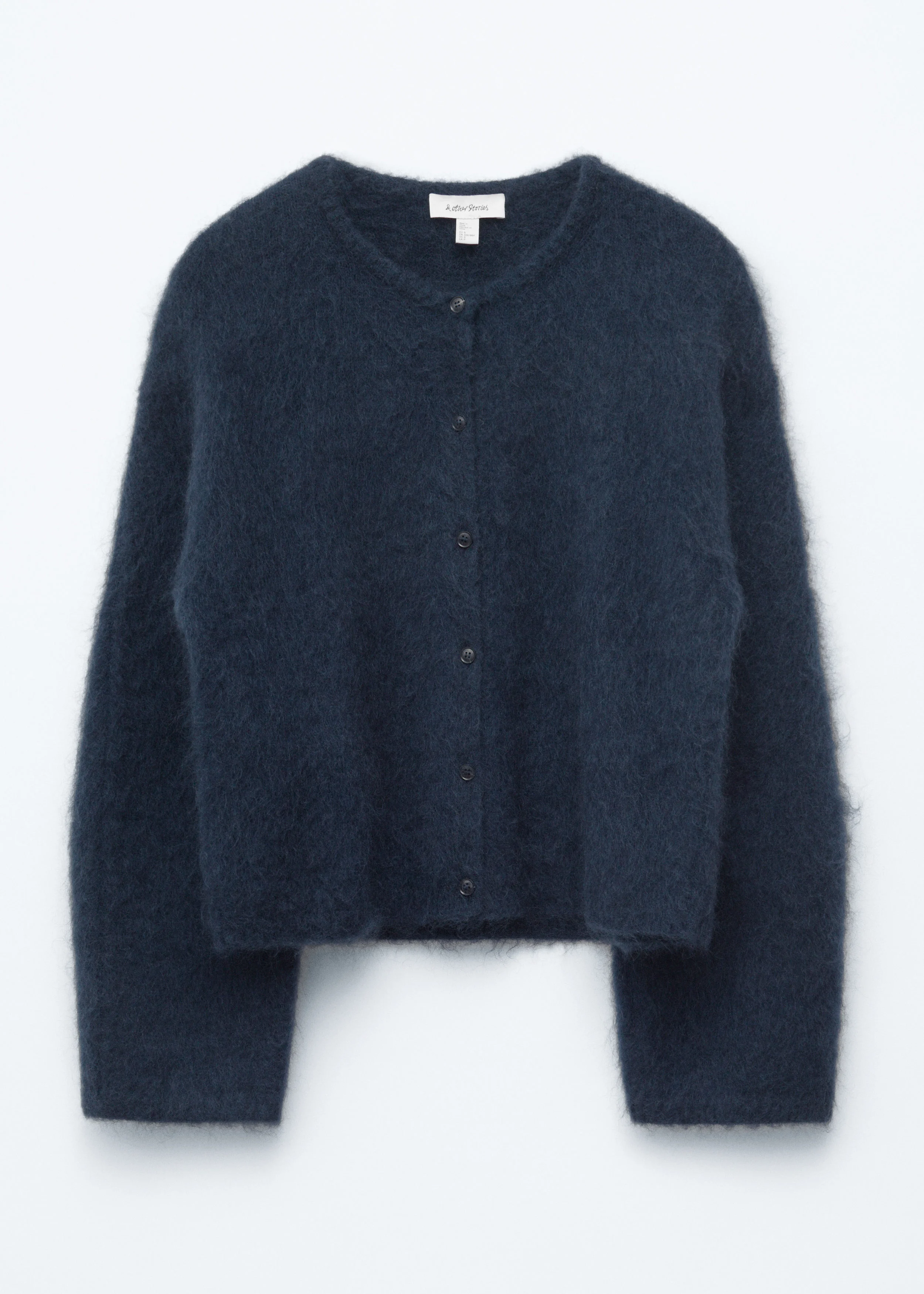 Brushed Mohair-Blend Cardigan - 1