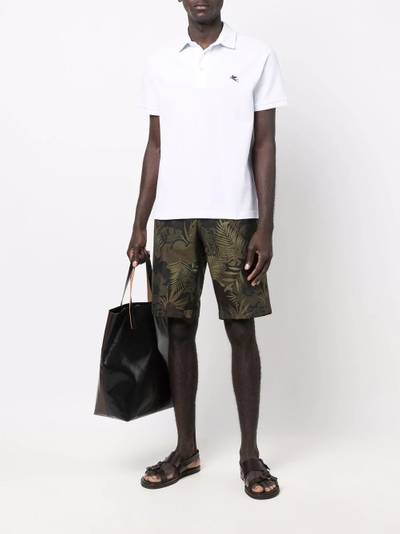 Etro leaf-print bermuda shorts outlook