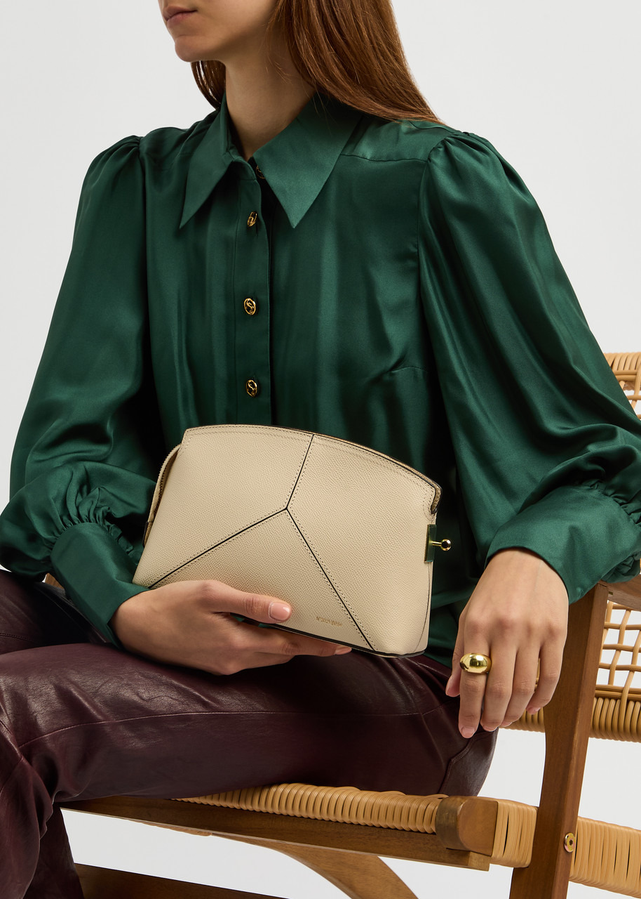 Victoria Beckham Small Classic Grained-leather Clutch - 6