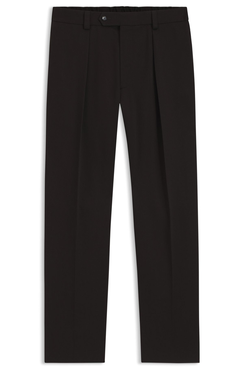 BECKHAM X BOSS MICRO-PATTERNED TROUSERS IN COTTON 1