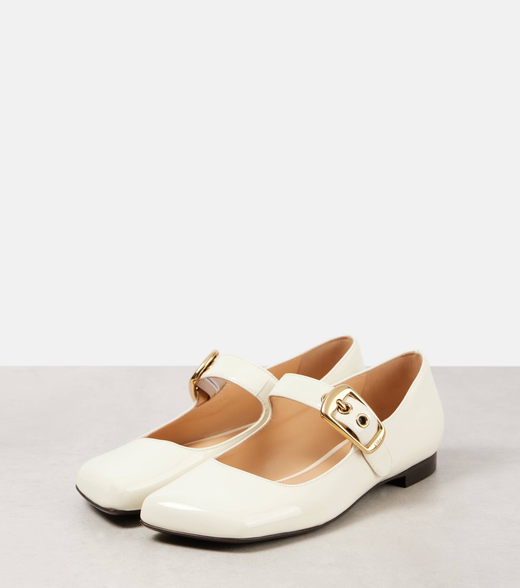 Polly leather Mary Jane flats - 4