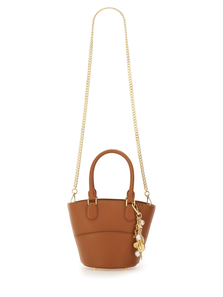 Leather Tote Bag With Charm - 2
