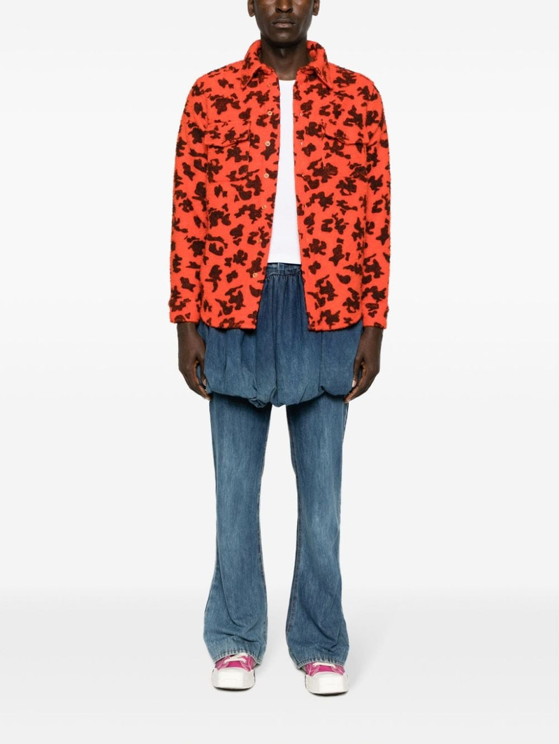 ERL Pilled Work camouflage-print shirt outlook