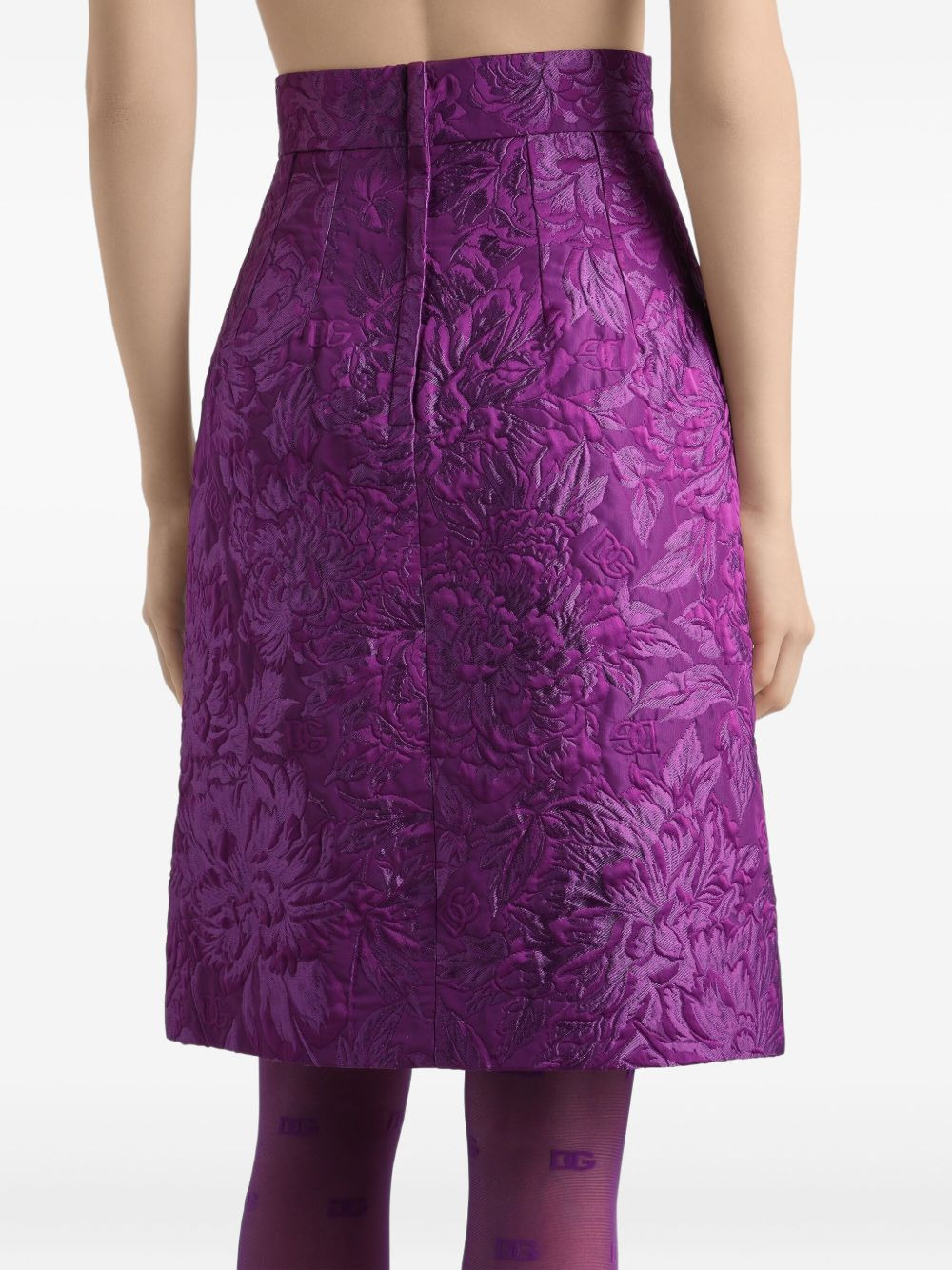 jacquard mini skirt - 4