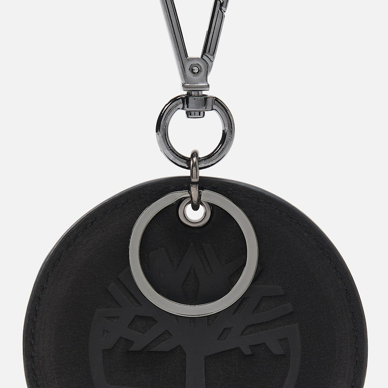 Round 2-Sided Leather Key Ring 3
