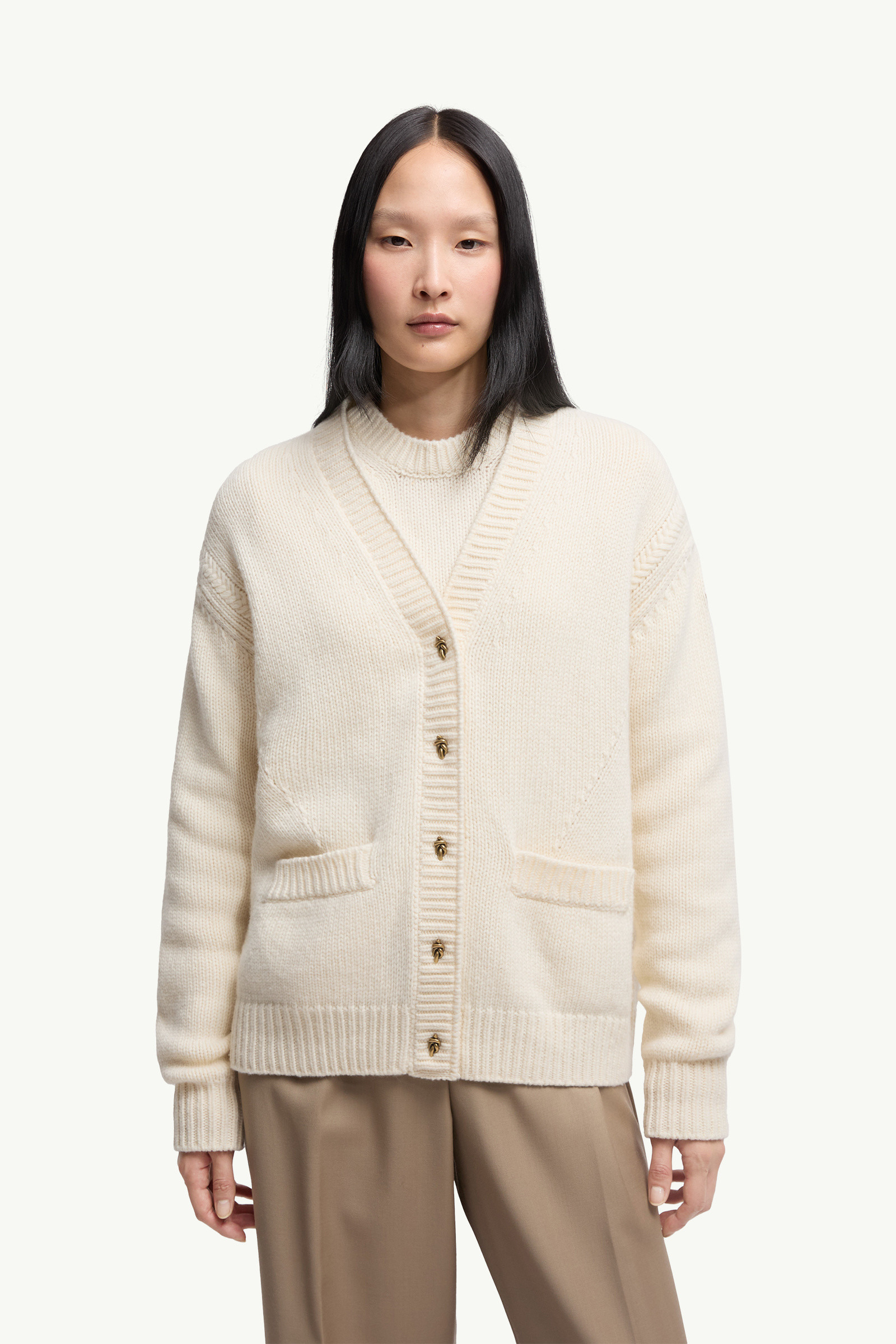 Wool & Cashmere V-Neck Cardigan - 3