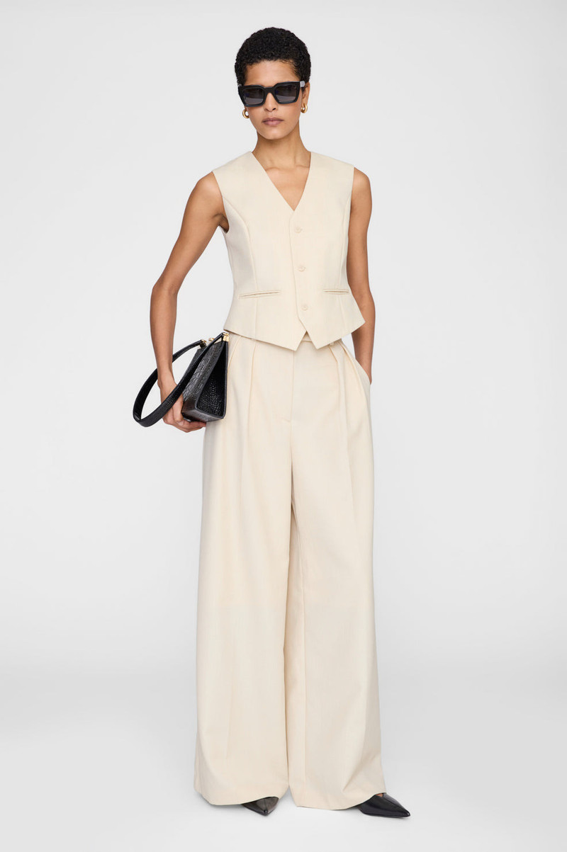 ANINE BING Mario Vest - Ecru outlook