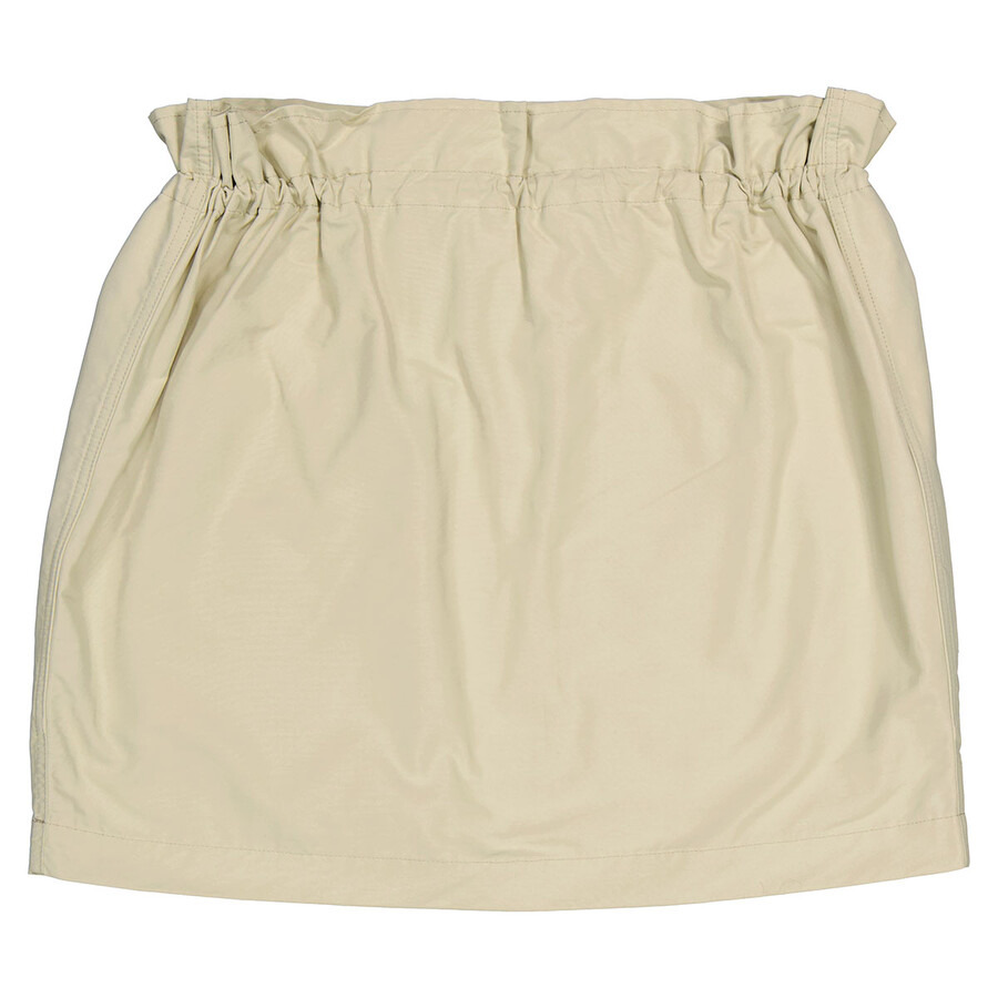 Burberry Ladies Light Clay Green Giulia Drawstring Mini Skirt - 2