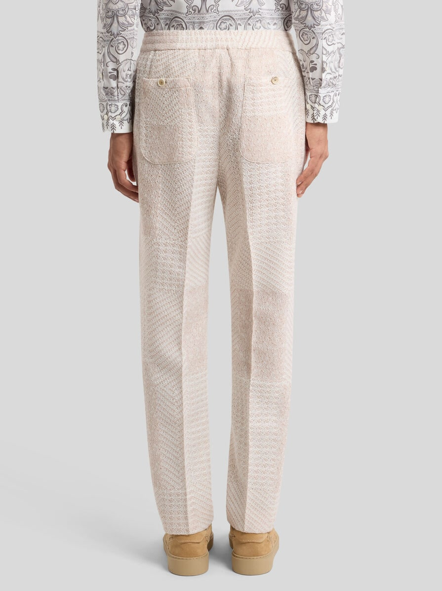 WOOL-BLEND PATCHWORK TROUSERS - 5