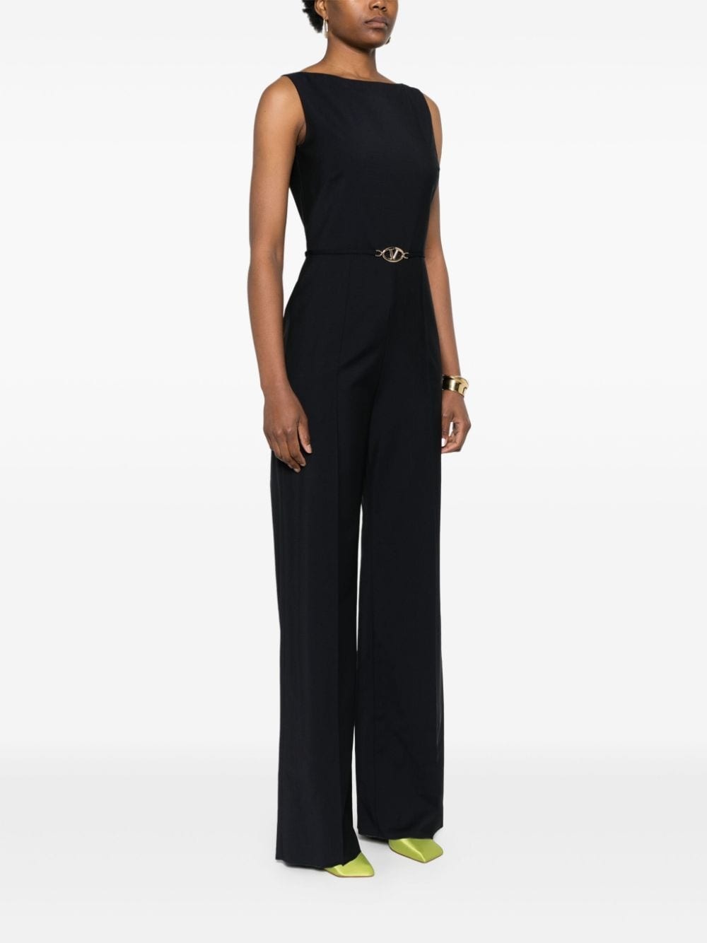 VLogo virgin wool-mohair blend jumpsuit - 3