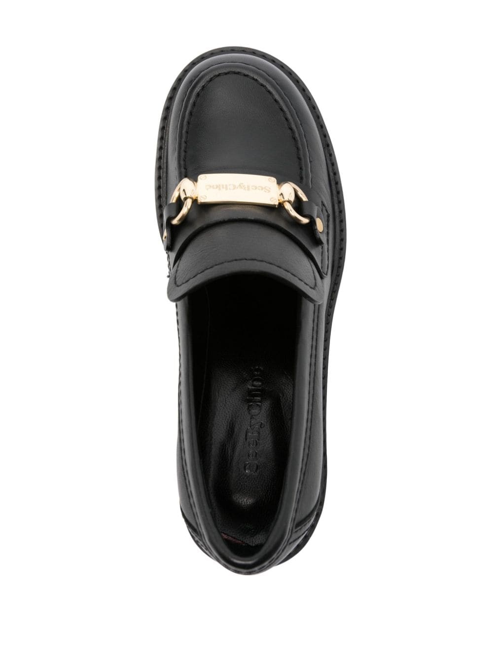 80mm logo-plaque loafers - 4