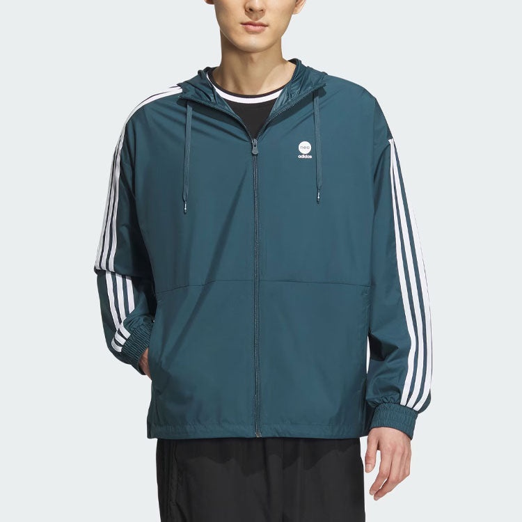 adidas Neo Essentials Windbreaker Jackets 'Teal' IK5048 - 2