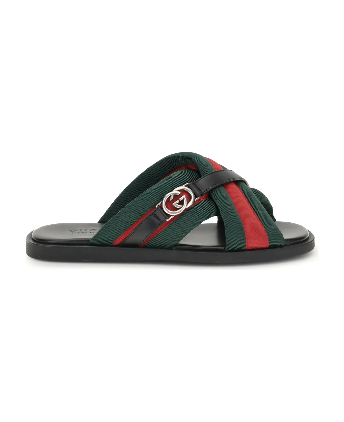 Web Sandals With Interlocking Gg - 1