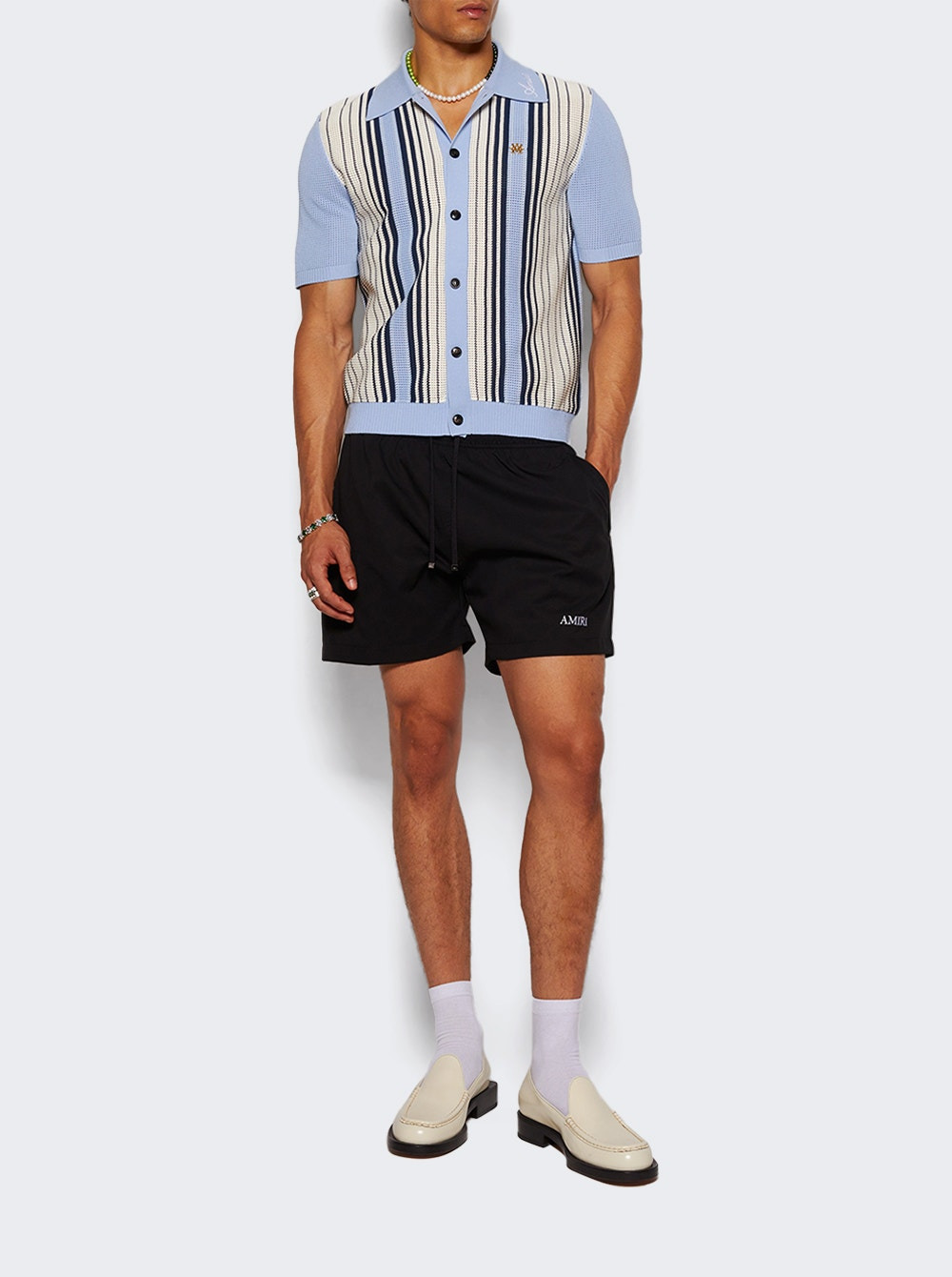 Script Stripe Shirt Ashley Blue - 6