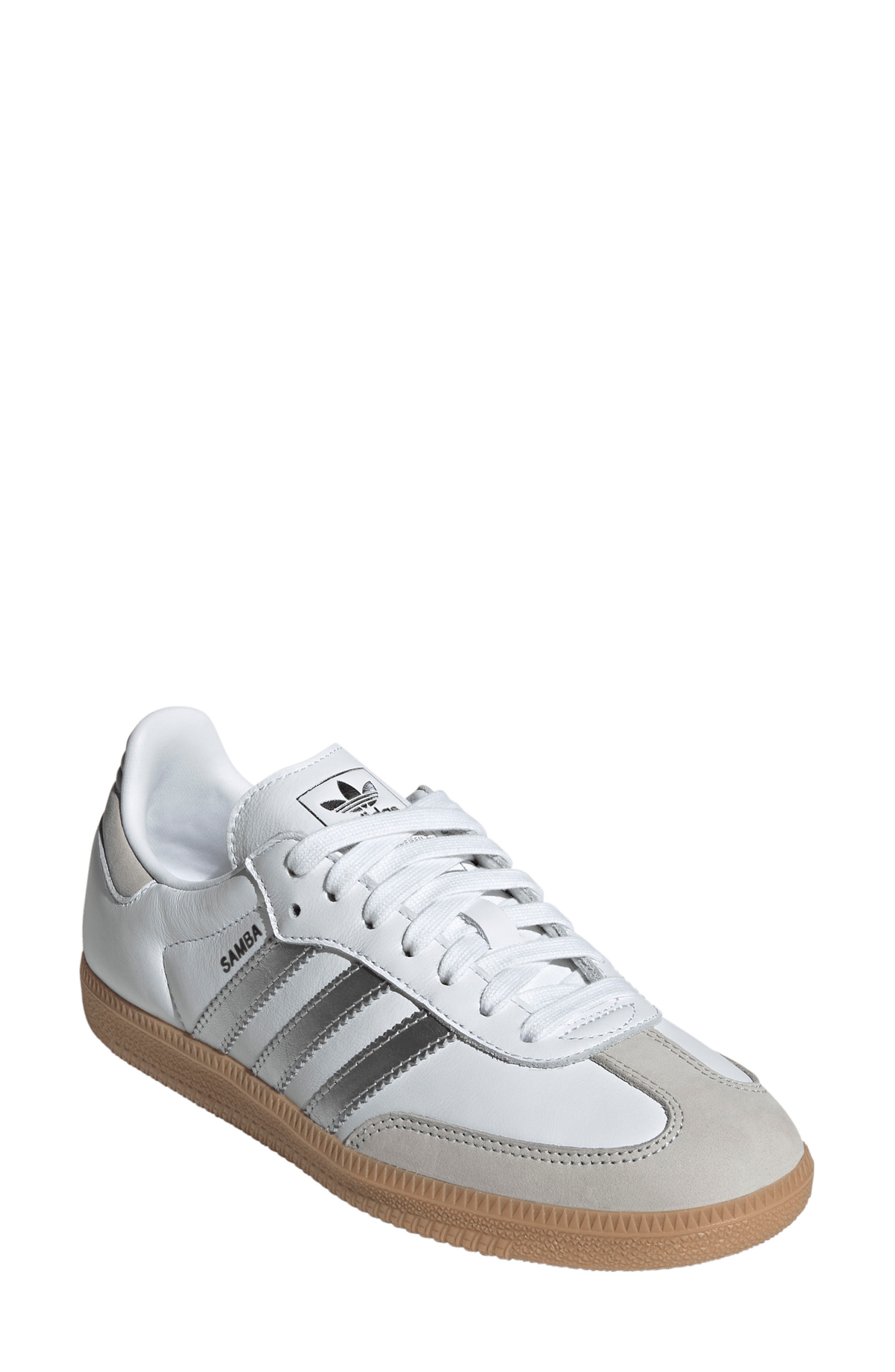 adidas Gender Inclusive Samba OG Sneaker in Ftwwht/sil at Nordstrom - 1